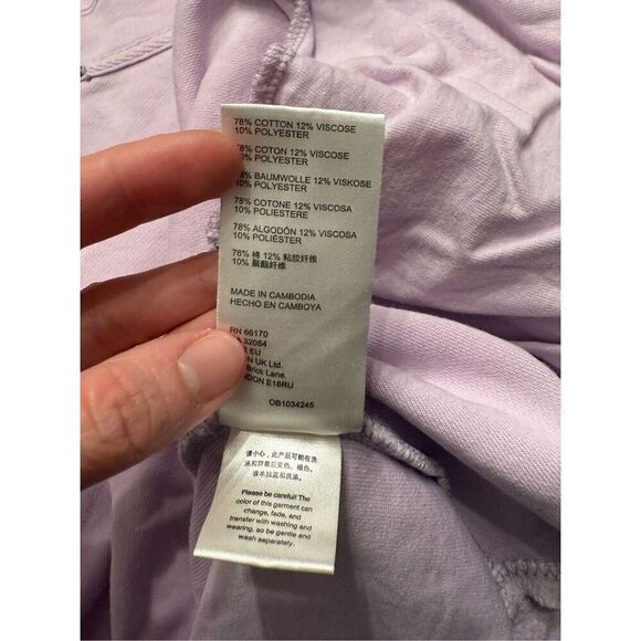 Free People Womens Lilac Ruby Shirt Fleece Button Down Shacket Jacket Large - Picture 7 of 9